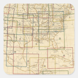 Pegatina Cuadrada Explicación de los Rótulos utilizados en el Atlas