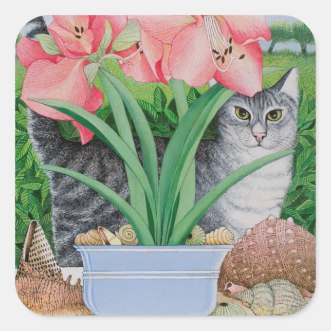 Pegatina Cuadrada Explorando las posibilidades 2011 (Anverso)