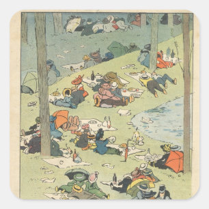 Pegatina Cuadrada Exposición de los artes culinarios