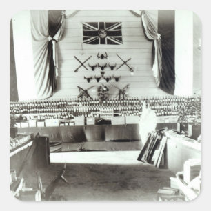 Pegatina Cuadrada Exposición de Trinidad y Tabago, 1890