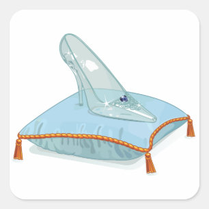Pegatina Cuadrada Exprimidor De Vidrio En Una Almohada