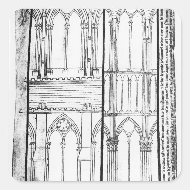 Pegatina Cuadrada Exterior e interior (Anverso)