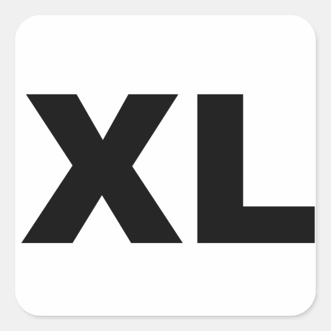 Pegatina Cuadrada Extra grande (Anverso)