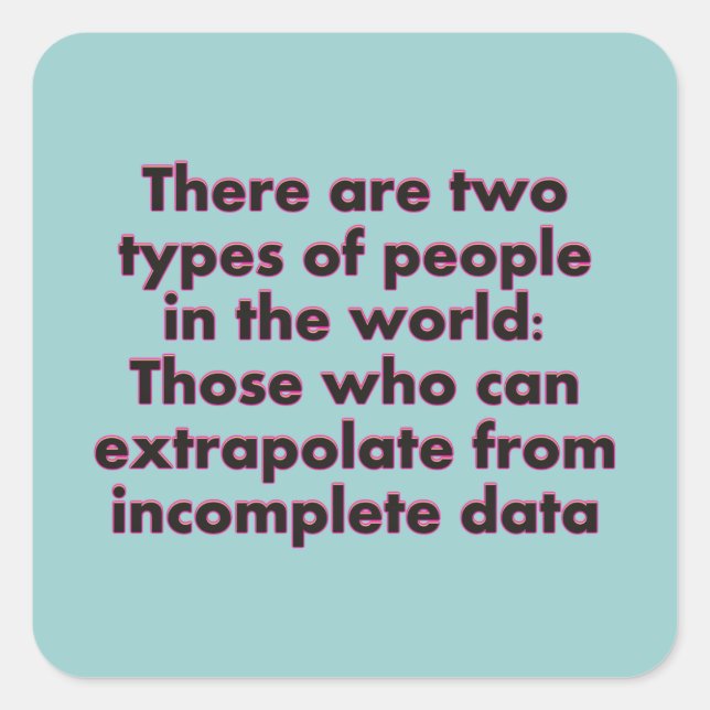 Pegatina Cuadrada Extraer esto... (Anverso)