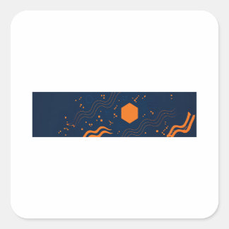 Pegatina Cuadrada F-Caw-F Classic Minimal Clean