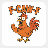 F-Caw-F Humor divertido de pollo F-Caw-F Cita Roos