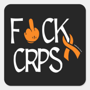 PEGATINA CUADRADA F#CK CRPS