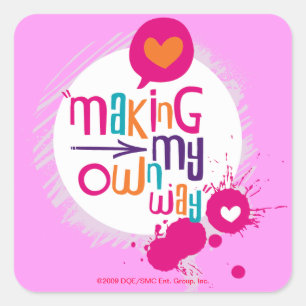 Pegatina Cuadrada Fabricación de mi propia manera