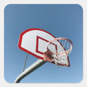 Pegatina Cuadrada Fabuloso baloncesto