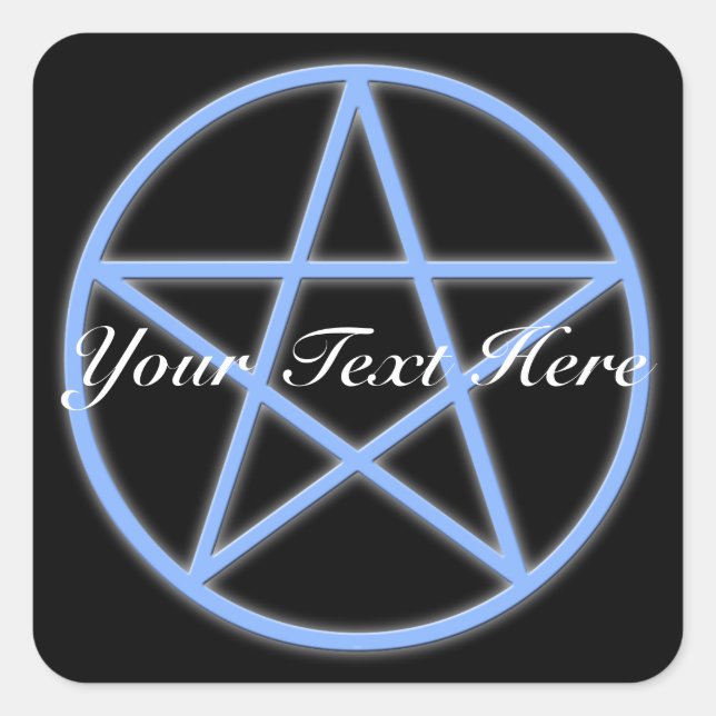 Pegatina Cuadrada Falln Pagan Pentacle (Anverso)