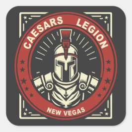Pegatina Cuadrada Fallout New Vegas Caesars Legion