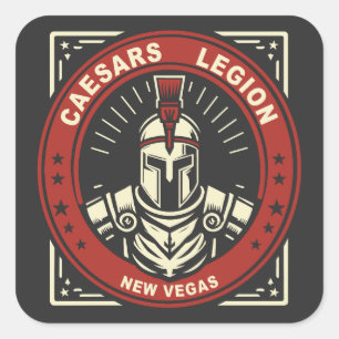 Pegatina Cuadrada Fallout New Vegas Legión de César