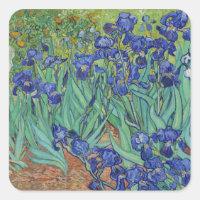 Famoso cuadro de lirios azules al óleo de Van Gogh