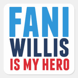 Pegatina Cuadrada Fani Willis es mi héroe