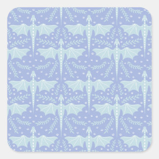 Pegatina Cuadrada Fantasy Botanical Dragon