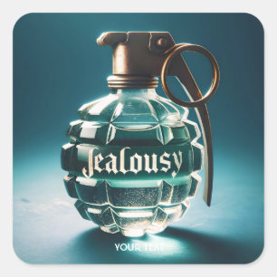 Pegatina Cuadrada Fantasy Cute Jealousse Bottle Potion