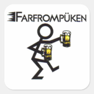 Pegatina Cuadrada farfrompüken