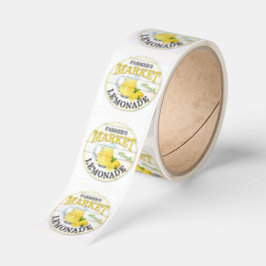 Pegatina Cuadrada Farmers Market Fresh Lemonade