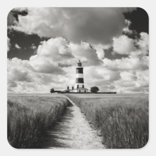 Pegatina Cuadrada Faro de Happisburgh