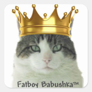 Pegatina Cuadrada Fatboy Babushka "REY "