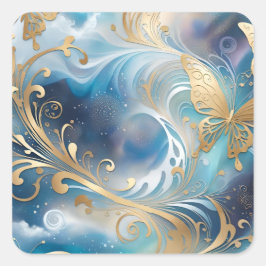 Pegatina Cuadrada Fauna 1 - 001