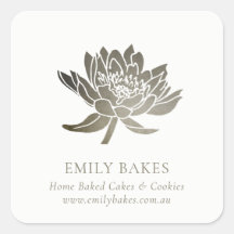 FAUX SILVER LOTUS FLORAL BUSINESS PROFESSIONAL