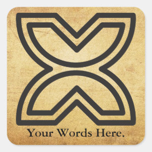 Pegatina Cuadrada Fawodhodie   Símbolo de libertad y emancipación