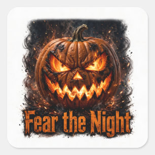 Pegatina Cuadrada Fear the Night Sticker