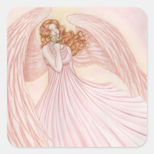 Pegatina Cuadrada Feathered Friends