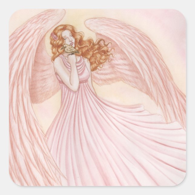 Pegatina Cuadrada Feathered Friends (Anverso)