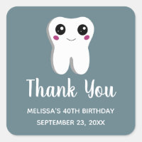 Felices dibujos de dientes dentales gracias cumple