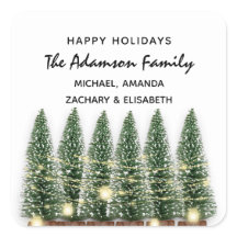 Felices Fiestas Merry Christmas Tree Name White