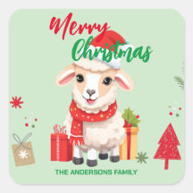 Felices fiestas navideñas Ram Santa Scarf