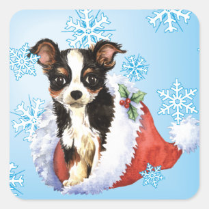 Pegatina Cuadrada Feliz cumpleaños a Chihuahua