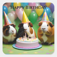 Feliz cumpleaños con cerdos de Guinea Fiesta,