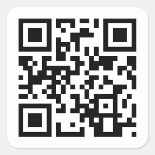 Pegatina Cuadrada Feliz Cumpleaños Para Tu Código QR