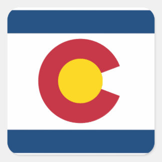 Pegatina Cuadrada ¡Feliz Día de Colorado!