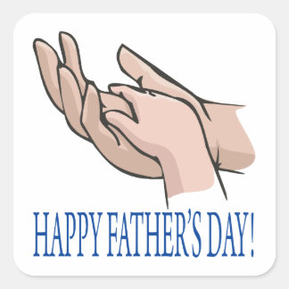 Pegatina Cuadrada Feliz Día de los Padres