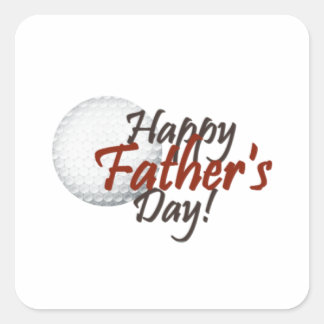 Pegatina Cuadrada feliz día de los padres
