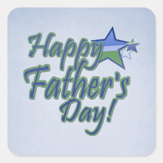 Pegatina Cuadrada feliz día de los padres
