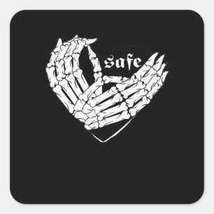 Pegatina Cuadrada Feliz Día de San Valentín - Mi corazón es mi San V