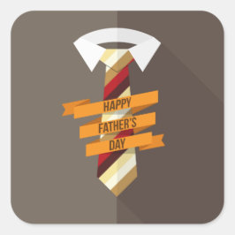 Pegatina Cuadrada Feliz Día del Padre