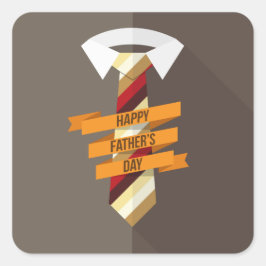 Pegatina Cuadrada Feliz Día del Padre