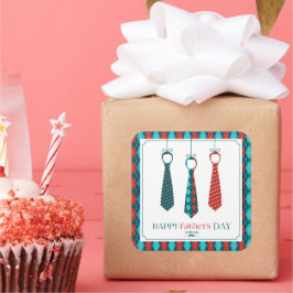 Pegatina Cuadrada Feliz Día del Padre