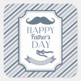 Pegatina Cuadrada Feliz Día del Padre