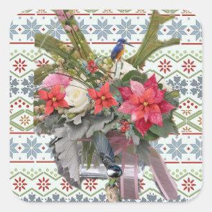 Pegatina Cuadrada ¡Feliz Navidad!