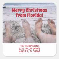 Feliz Navidad desde Florida divertida playa de vac