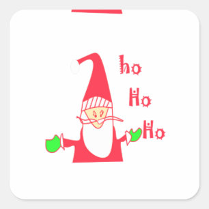 Pegatina Cuadrada Feliz Navidad Feliz Navidad Feliz Navidad Gracioso