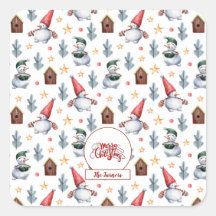 Feliz Navidad Snowflakes Snowflakes Monograma