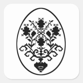 Pegatina Cuadrada ¡Feliz Pascua!